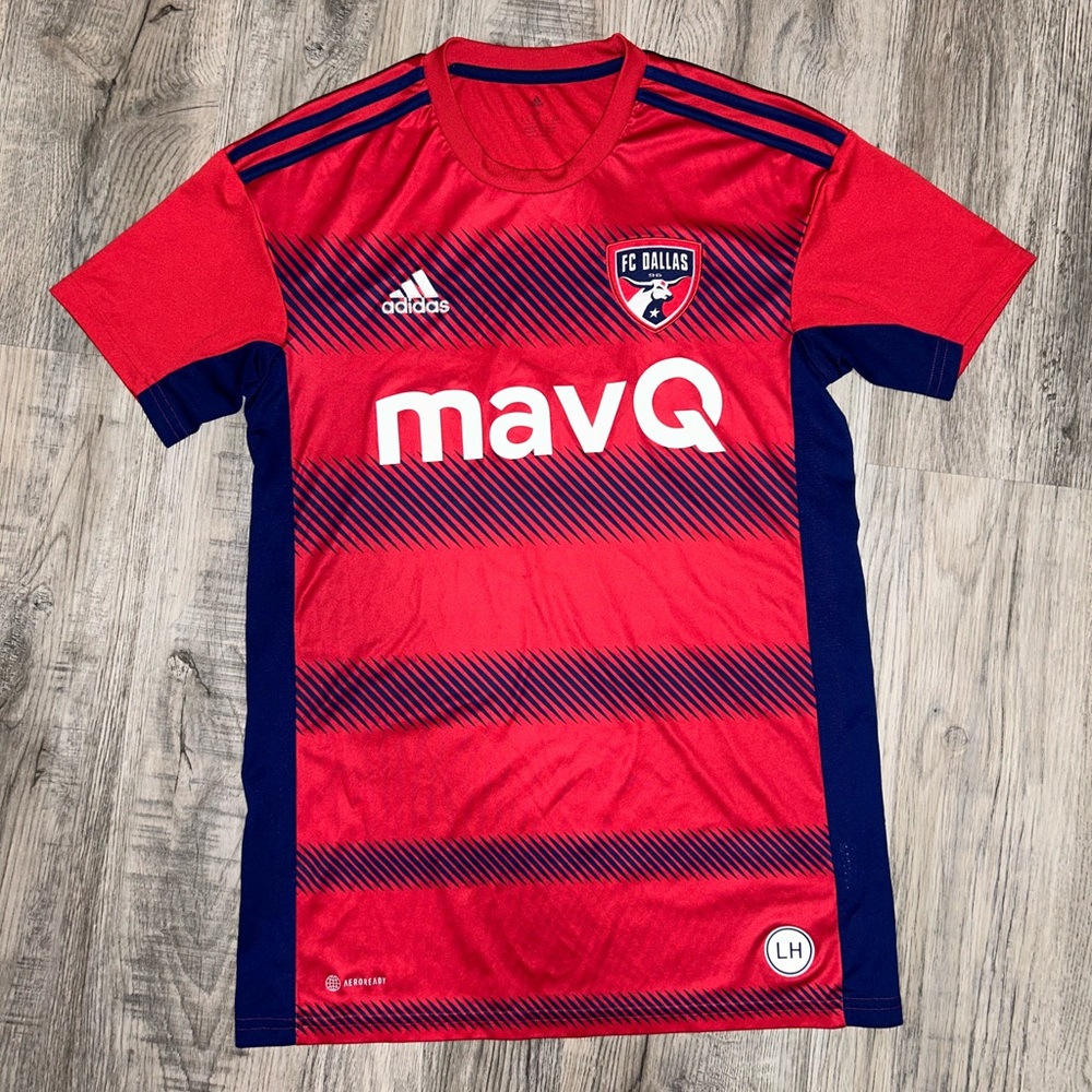 Adidas FC Dallas Red and Navy Jersey